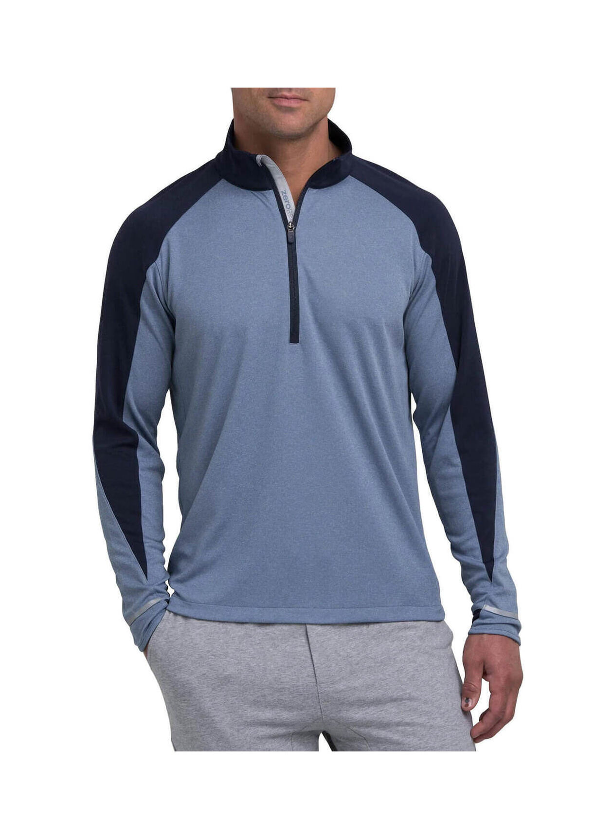 Zero Restriction Men's Peconic Blue Z425 Quarter-Zip | Custom Pullovers