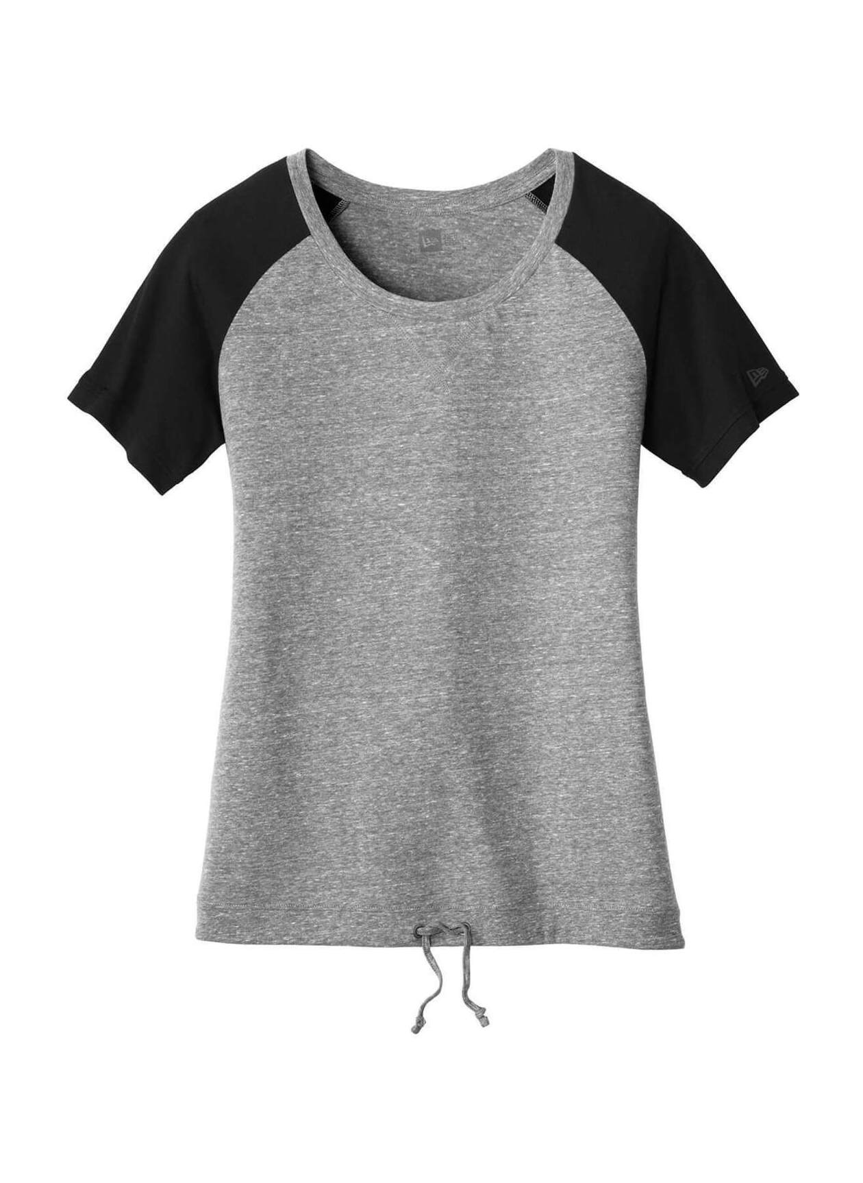 New Era Women's Shadow Grey / Black Tri-Blend Performance Cinch T-Shirt