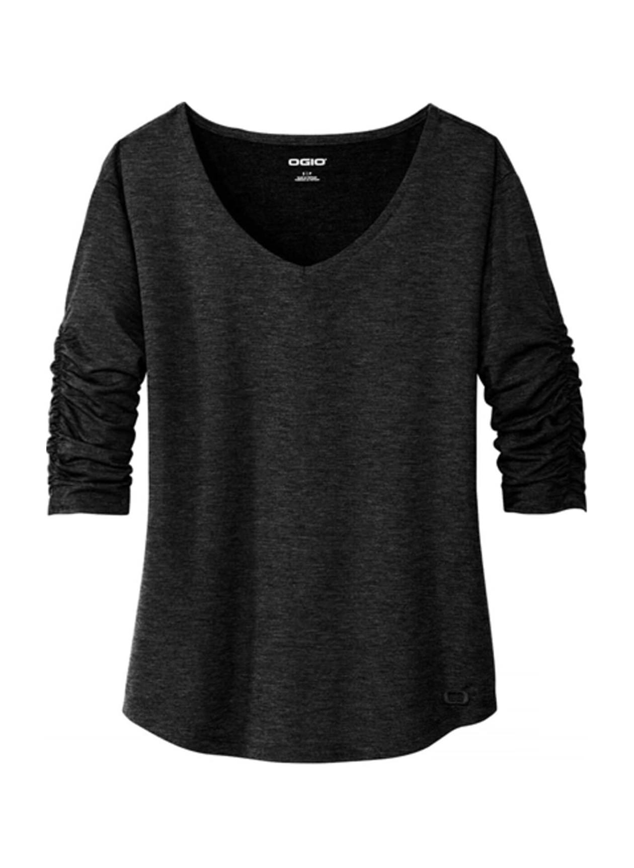 OGIO Women's Blacktop Evolution V-Neck Long-Sleeve T-Shirt