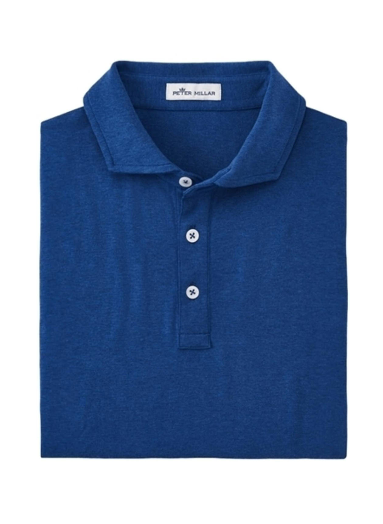 Peter Millar Sport Navy Men's Crest Knit Polo | Peter Millar