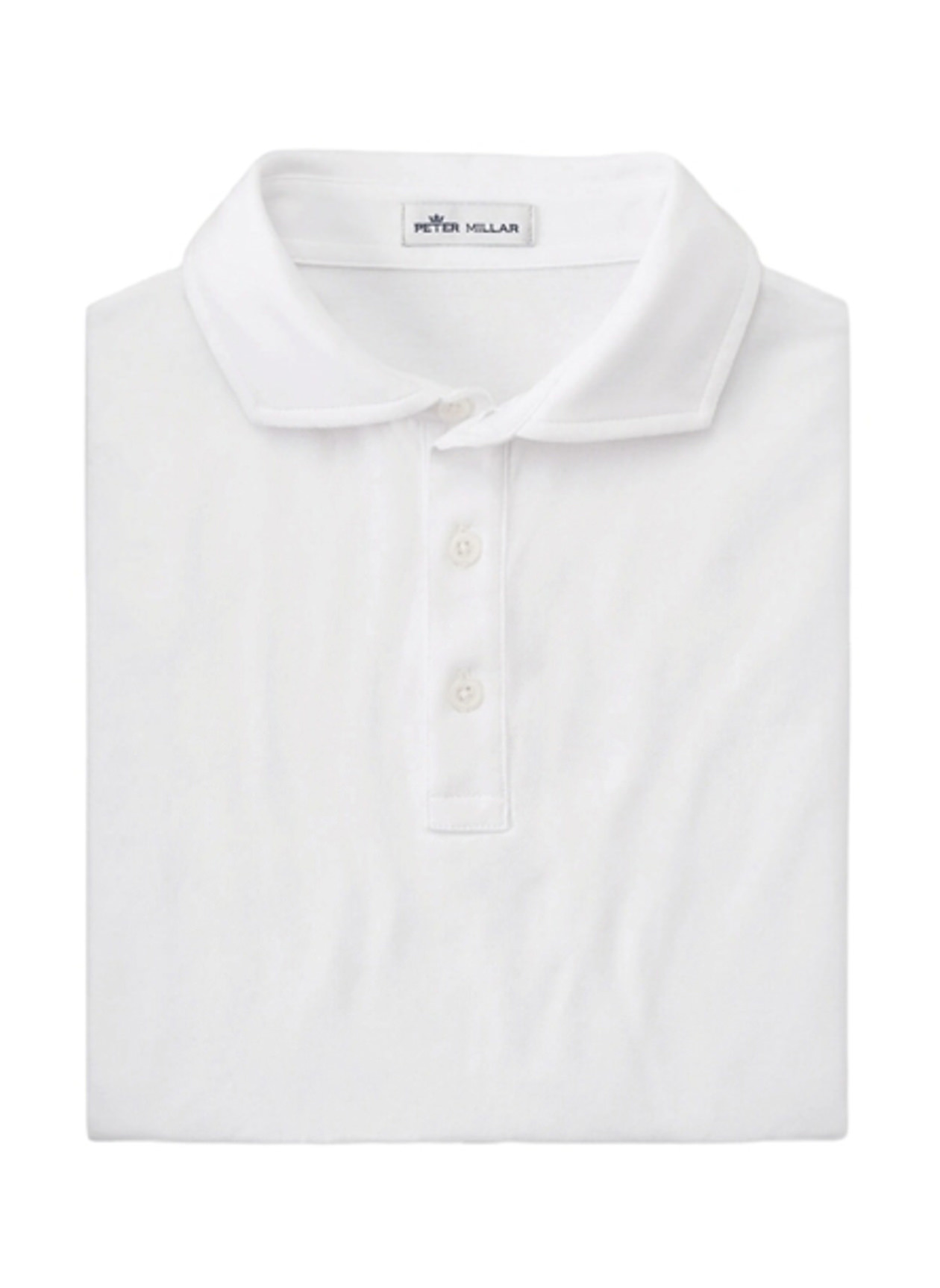 Peter Millar Crest Knit Polo Men's White | Peter Millar