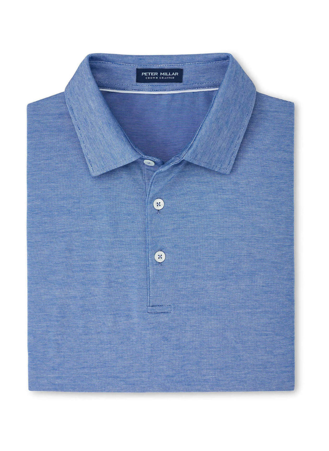 Men's Peter Millar Nordic Blue Excursionist Flex Polo Peter Millar