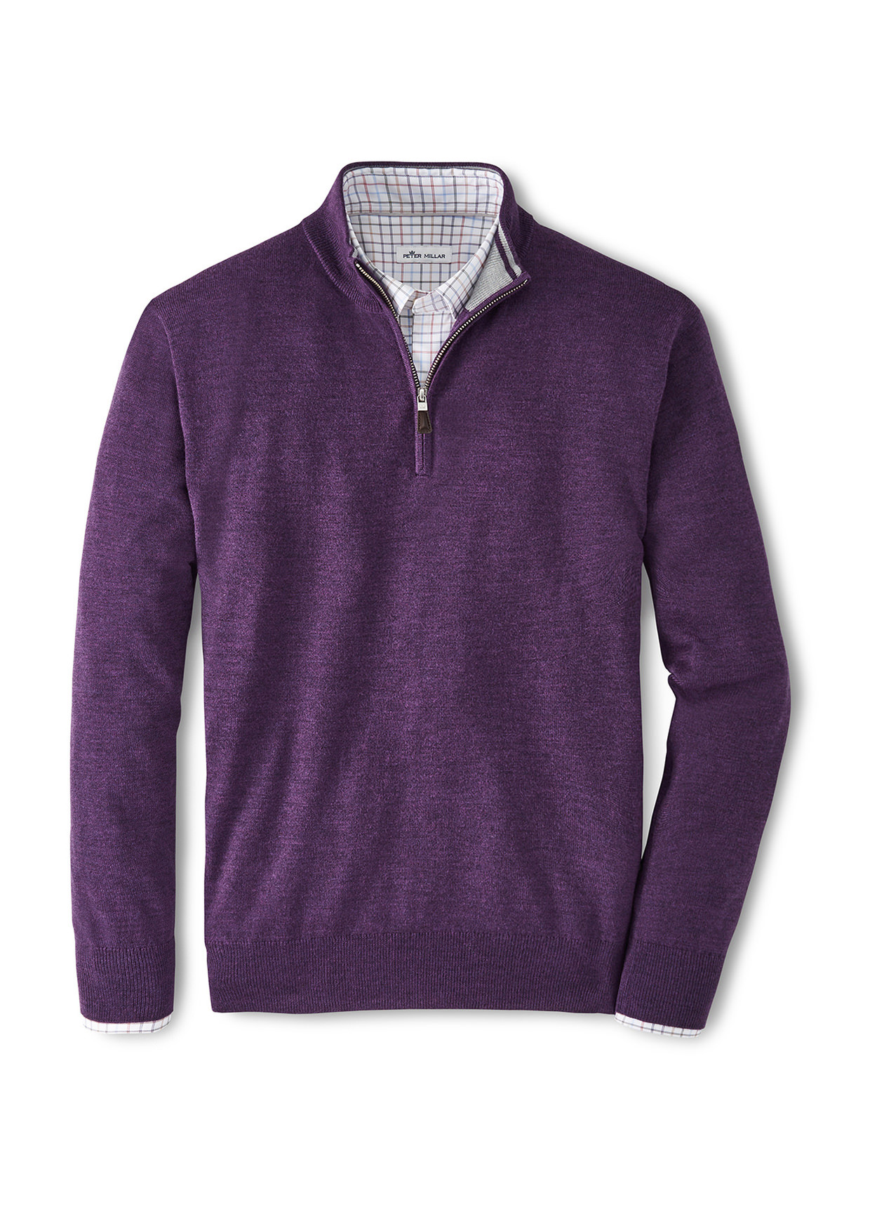 Mulberry Peter Millar Crown Soft Merino-Silk Quarter-Zip Sweater Men's