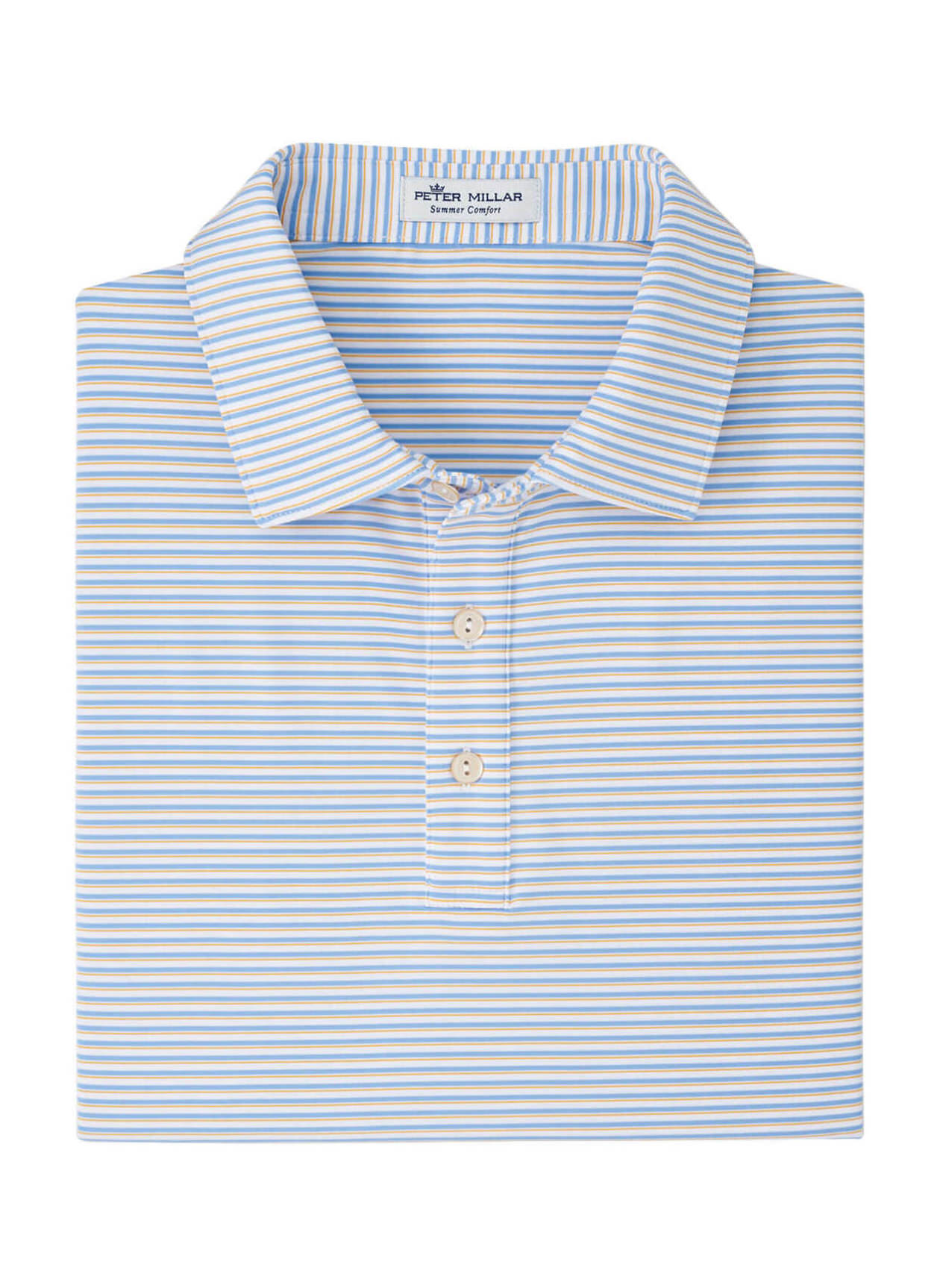 Peter Millar Men's Villa Keys Performance Jersey Tailored Fit Polo Shirt - White