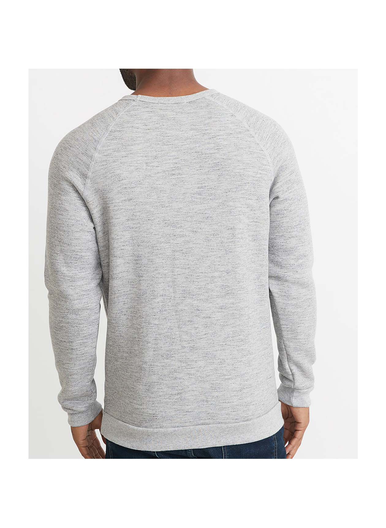 Marine Layer Sherpa Crew Sweatshirt Heather Gray Men s MLCSR