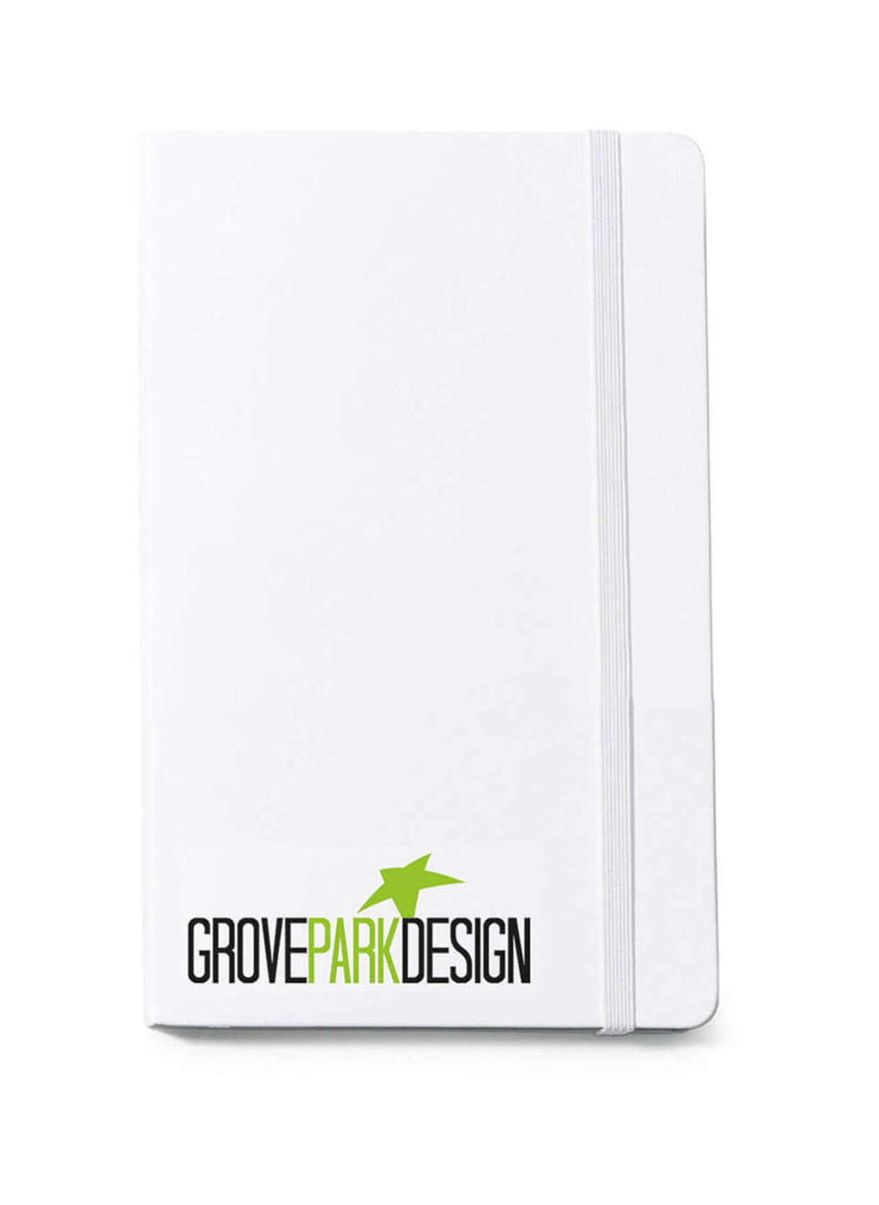 White Moleskine Hard Cover Ruled Large Notebook