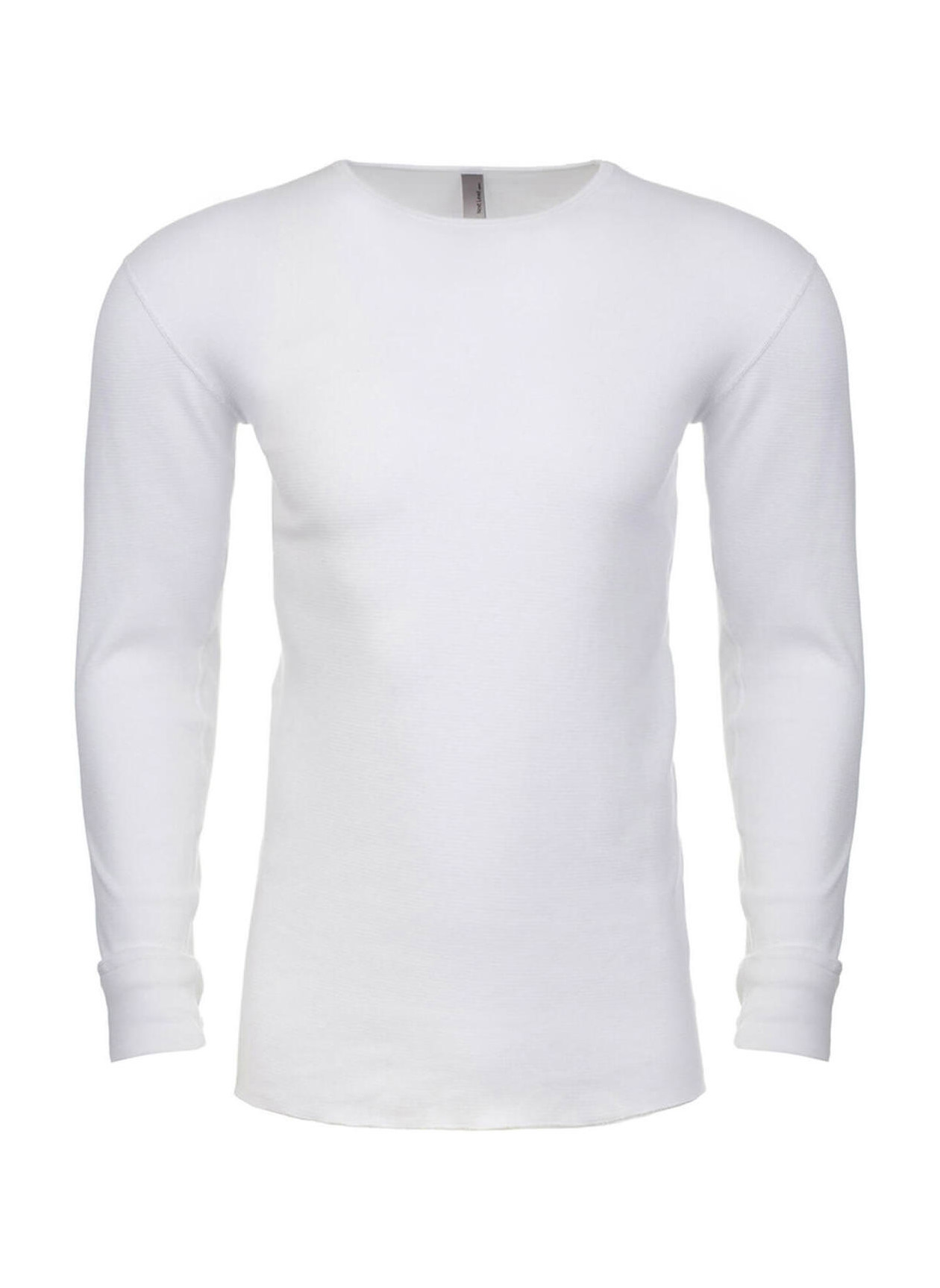 Next Level Men's White Unisex Long-Sleeve Thermal T-Shirt