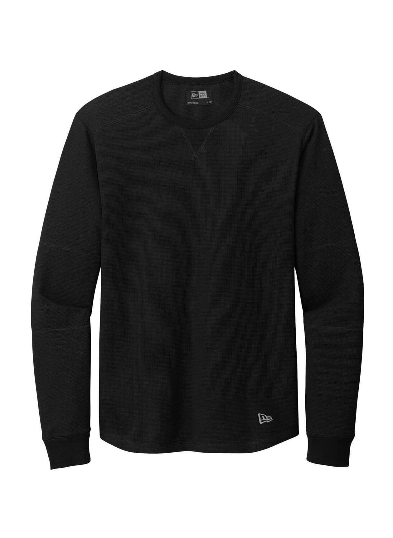 New Era Men's Black Thermal Long-Sleeve T-Shirt