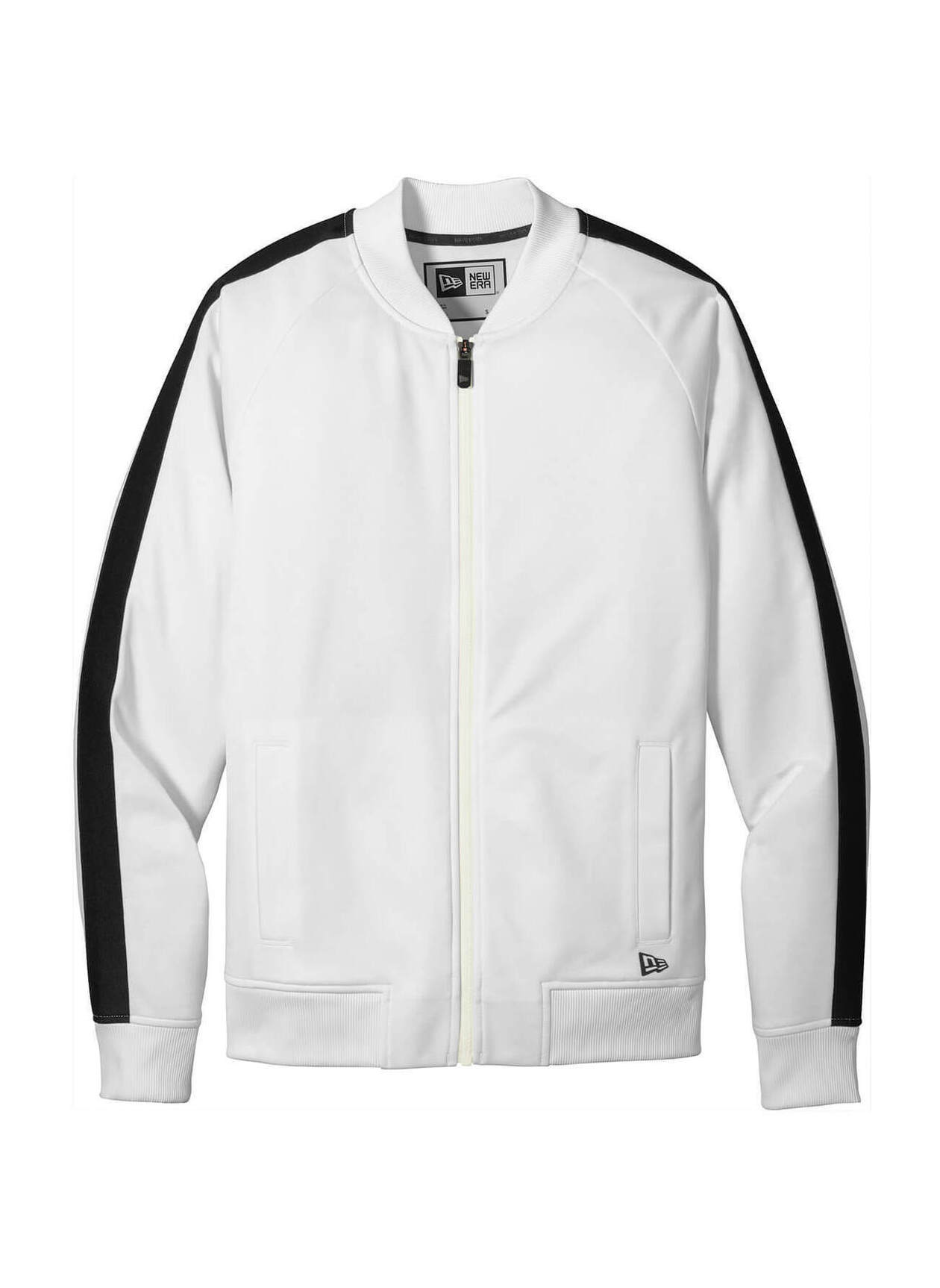 New Era Men's White / Black Track Jacket