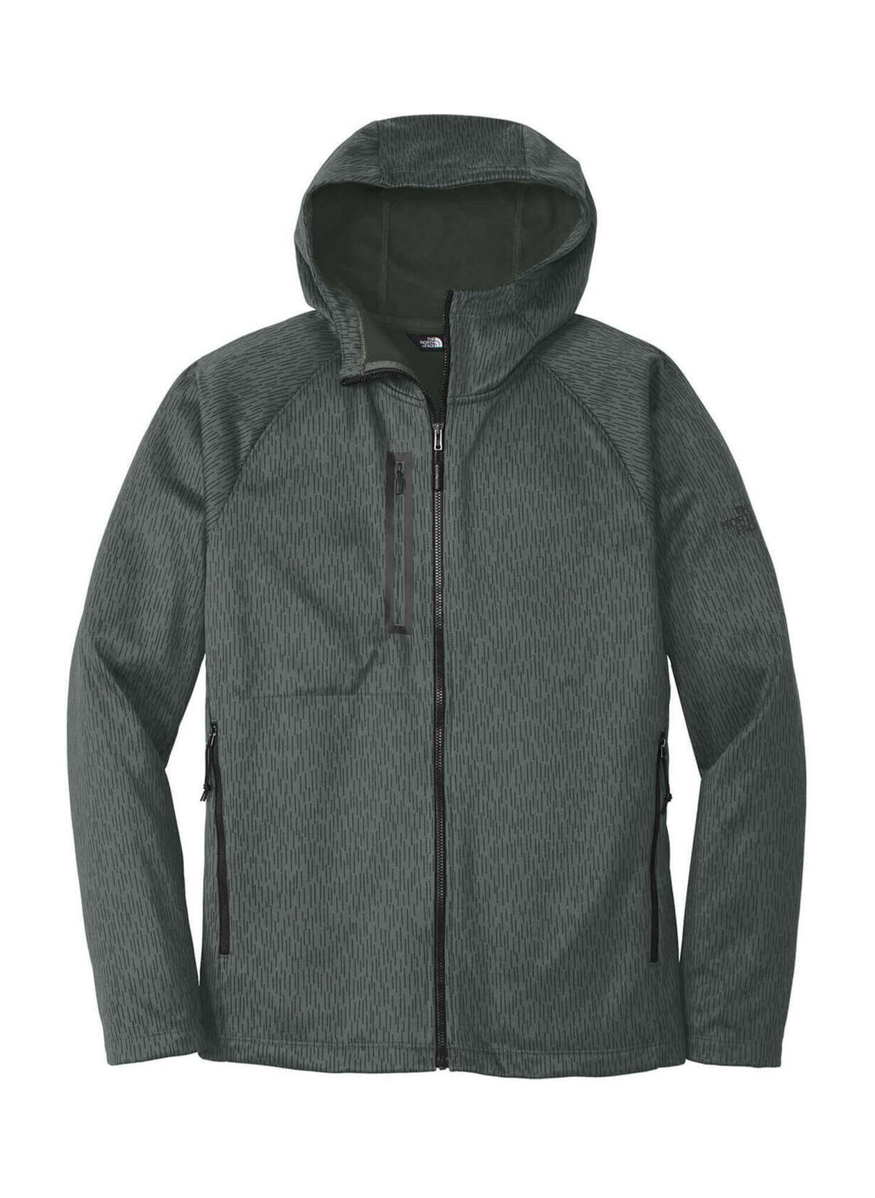 The North Face Asphalt Grey Reign Camo Print Canyon Flats Fleece Hooded