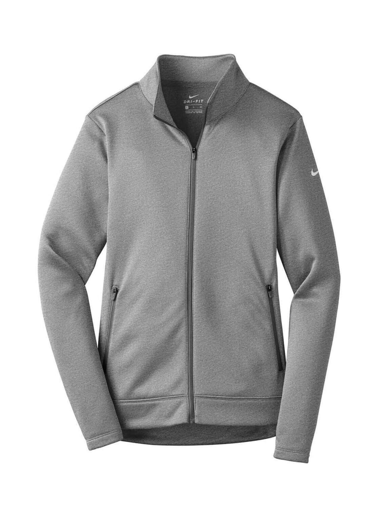 Nike Women's Dark Grey Heather Therma-FIT Fleece Jacket