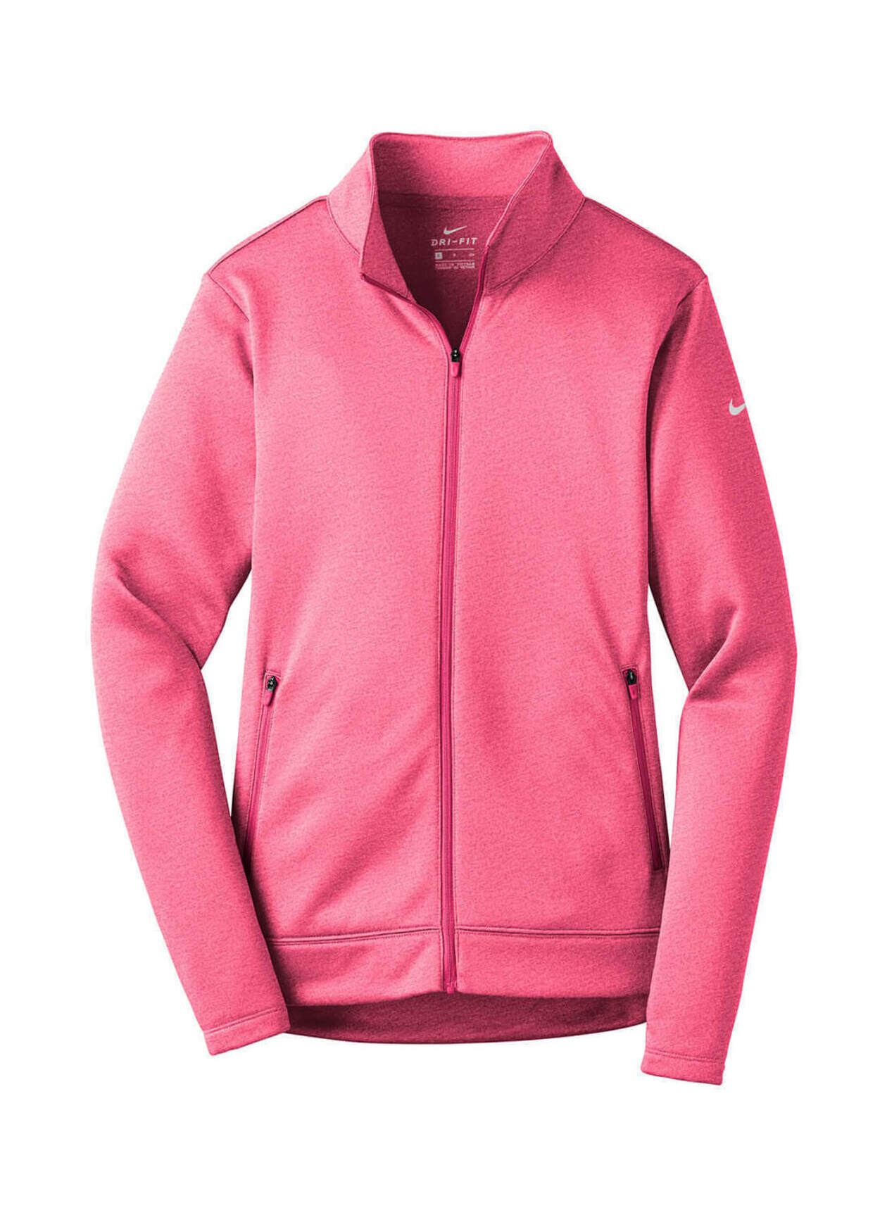 Nike Women's Vivid Pink Heather Therma-FIT Fleece Jacket
