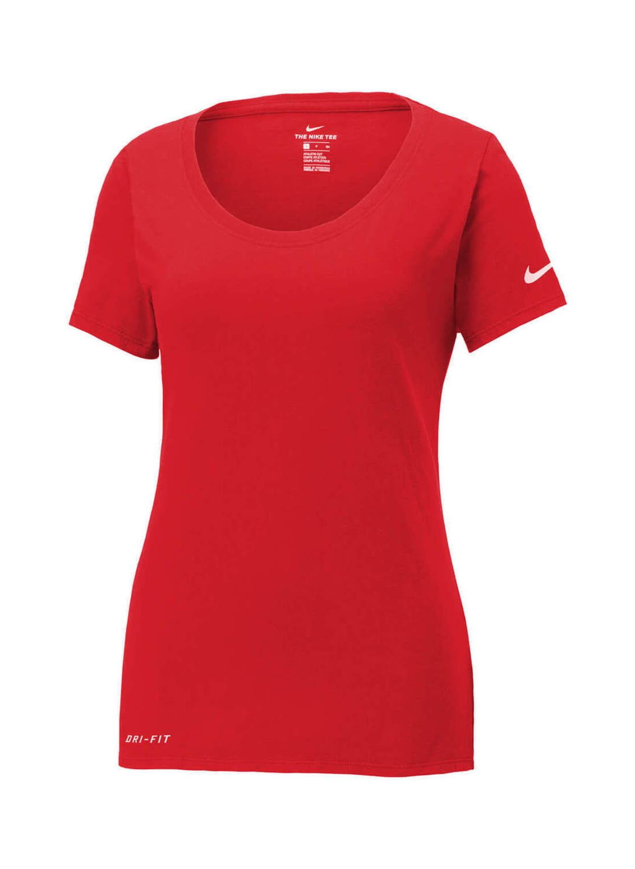 red nike dri fit shirt womens