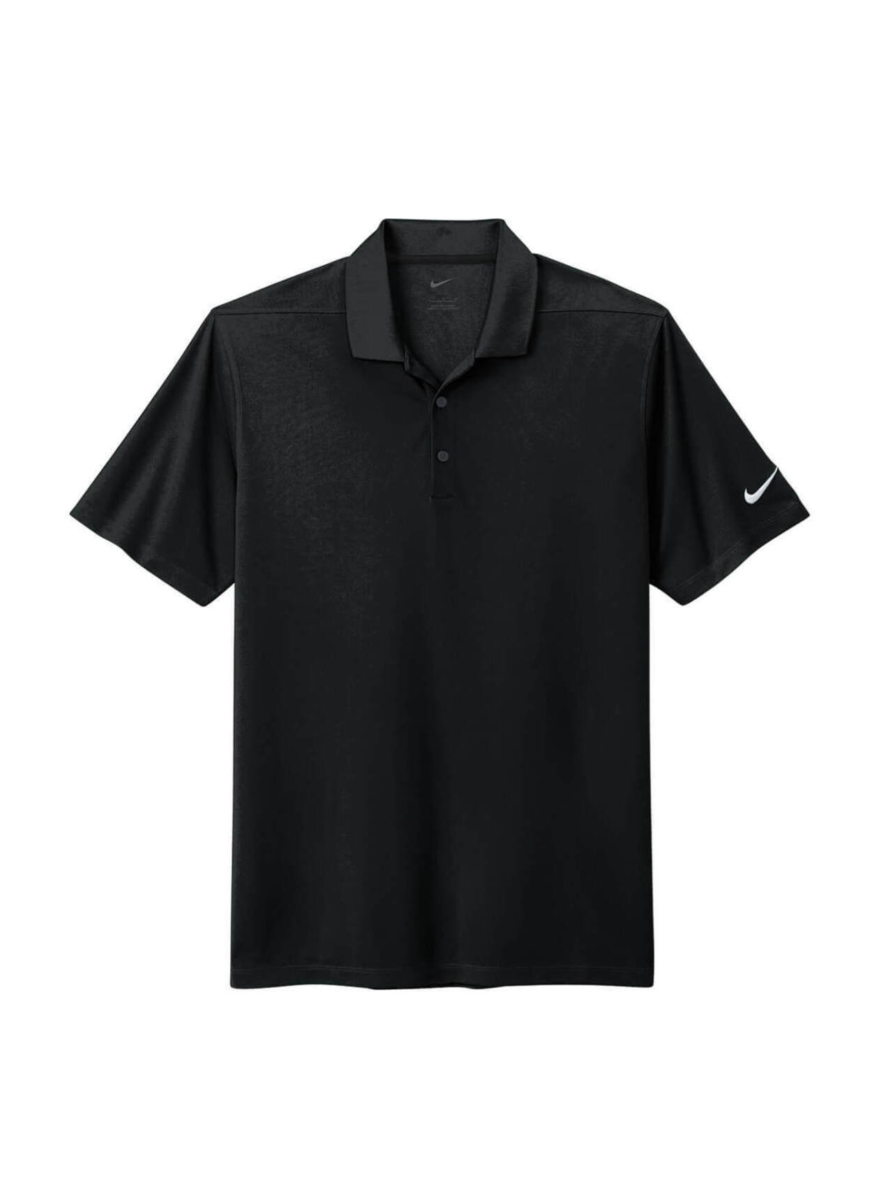 Embroidered Nike Men's Black Dri-FIT Micro Pique 2.0 Polo | Custom Polo