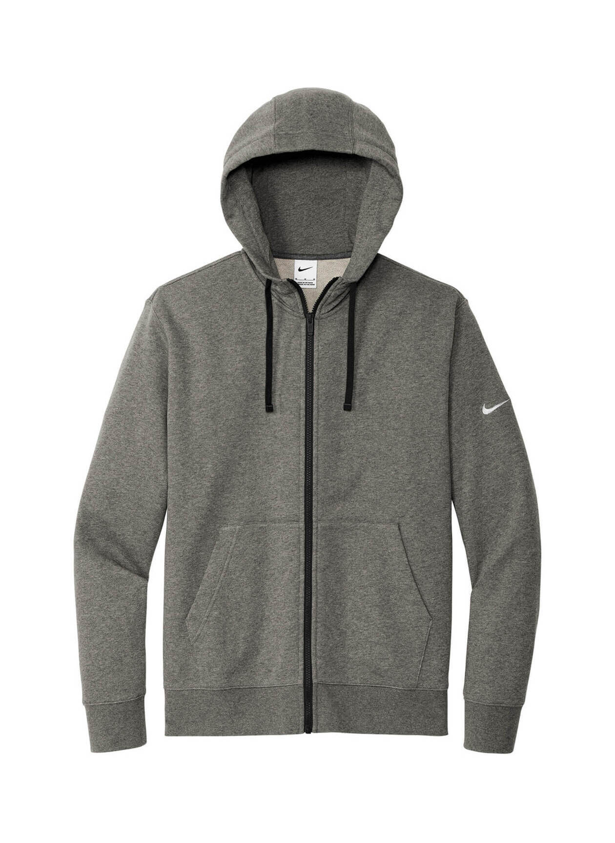 Nike Mens Swoosh Fleece Hoodie - Grey