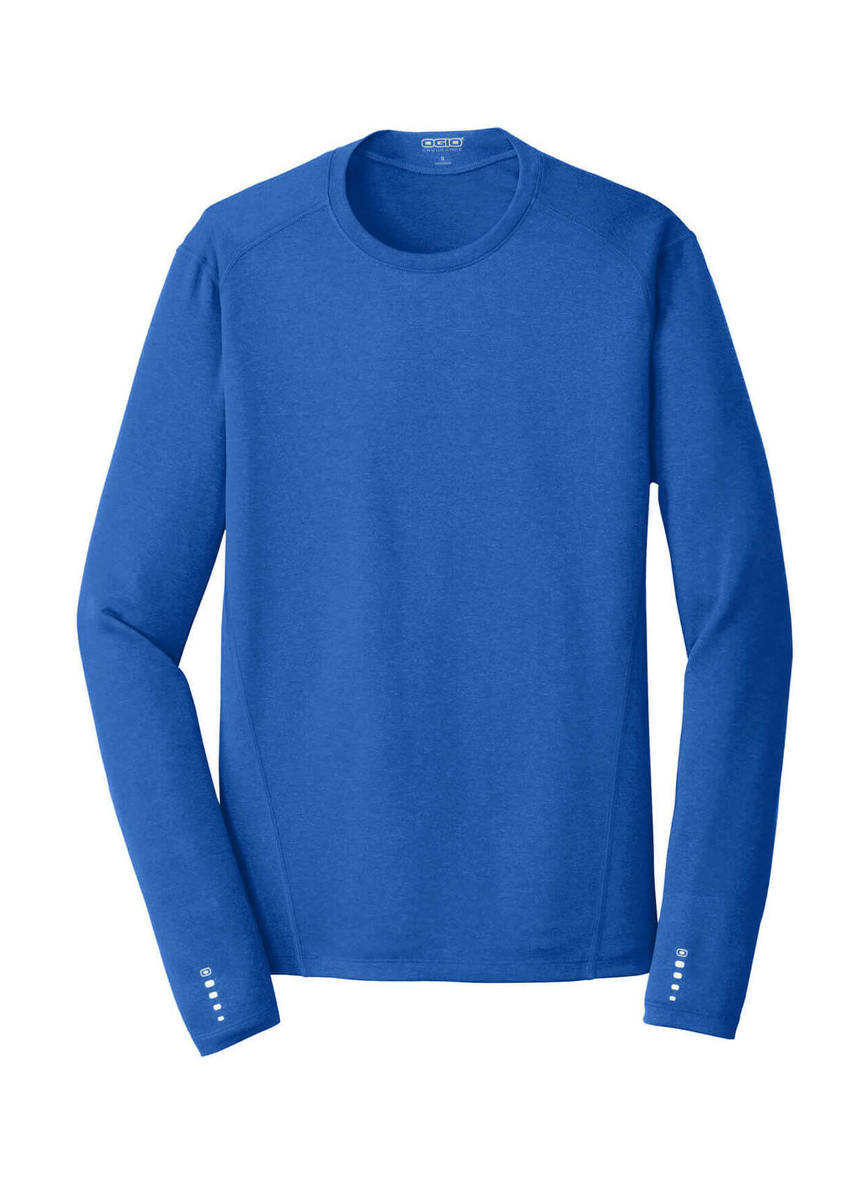 OGIO Men's Electric Blue Endurance Pulse Crew Long-Sleeve T-Shirt