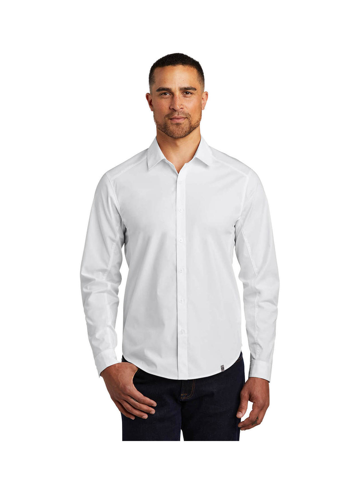Embroidered Work Shirts OGIO Men's White Commuter Woven Shirt | Custom ...