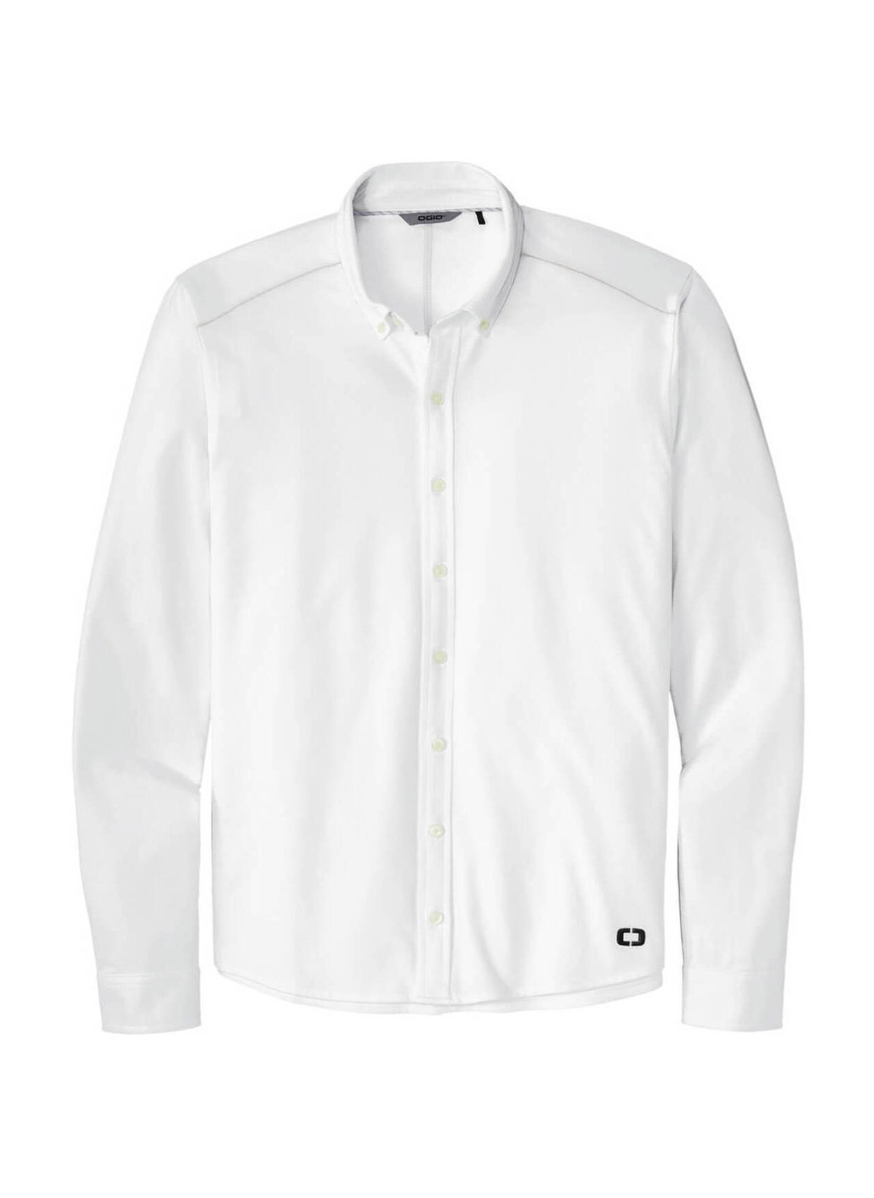 OGIO Men's Bright White Code Stretch Button-Up Shirt