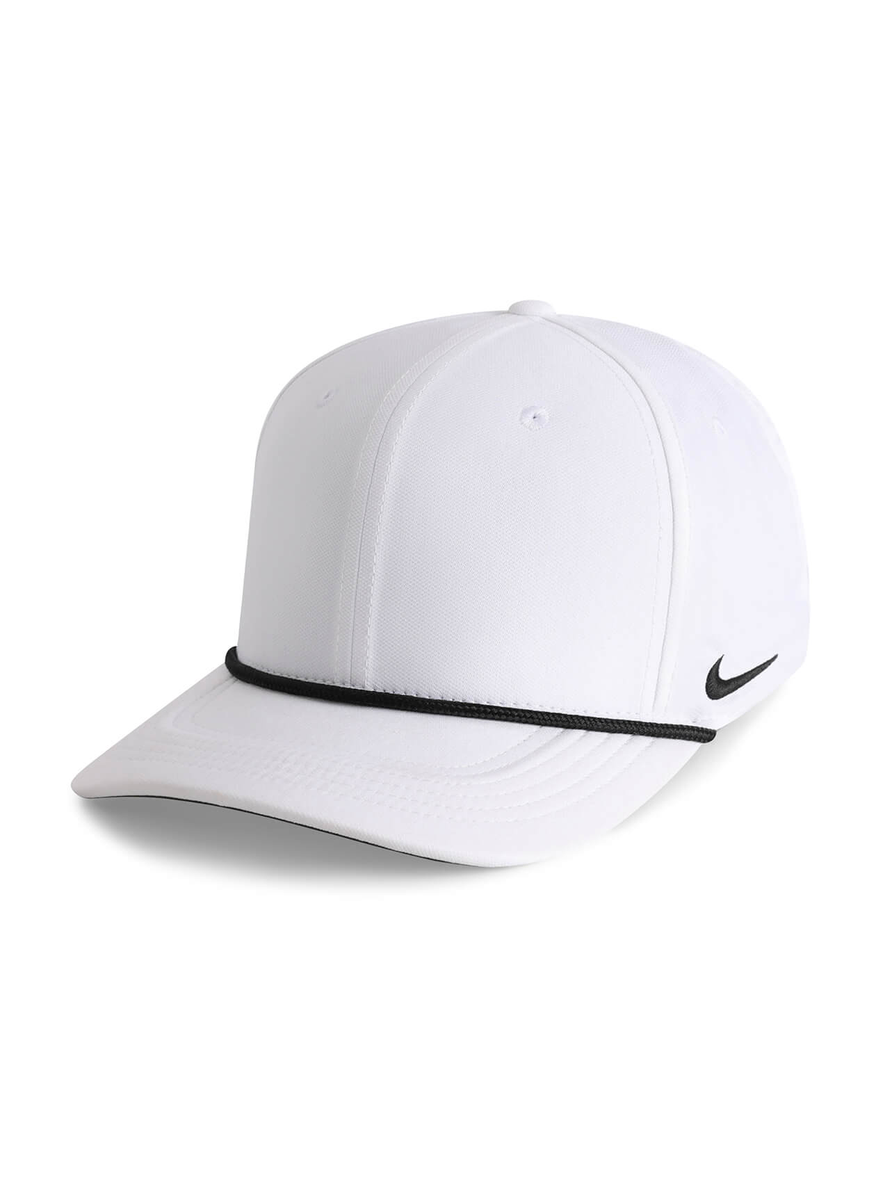 Nike White / Black Team Rise Rope Cap