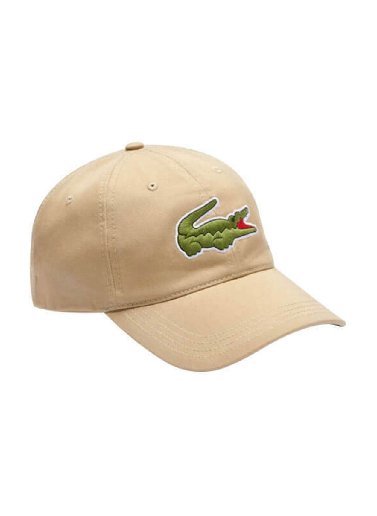 Lacoste Viennese Contrast Strap And Oversized Crocodile Cotton Hat