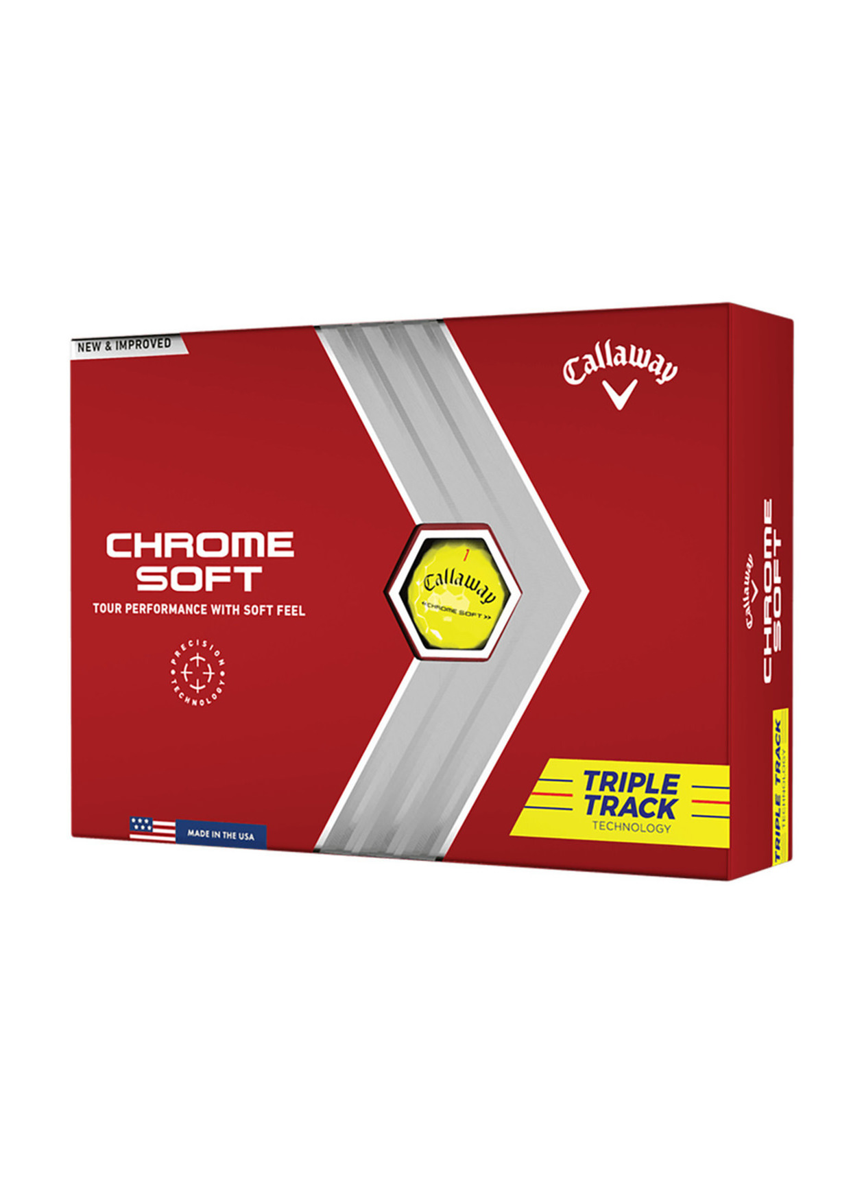 Callaway  Chrome Soft Triple Track Golf Balls - Yellow