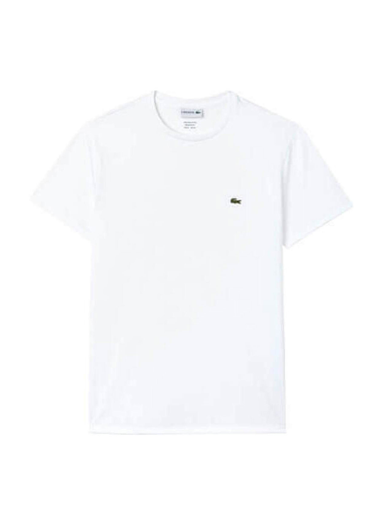 Lacoste Men's White Crew Neck Pima Cotton T-Shirt