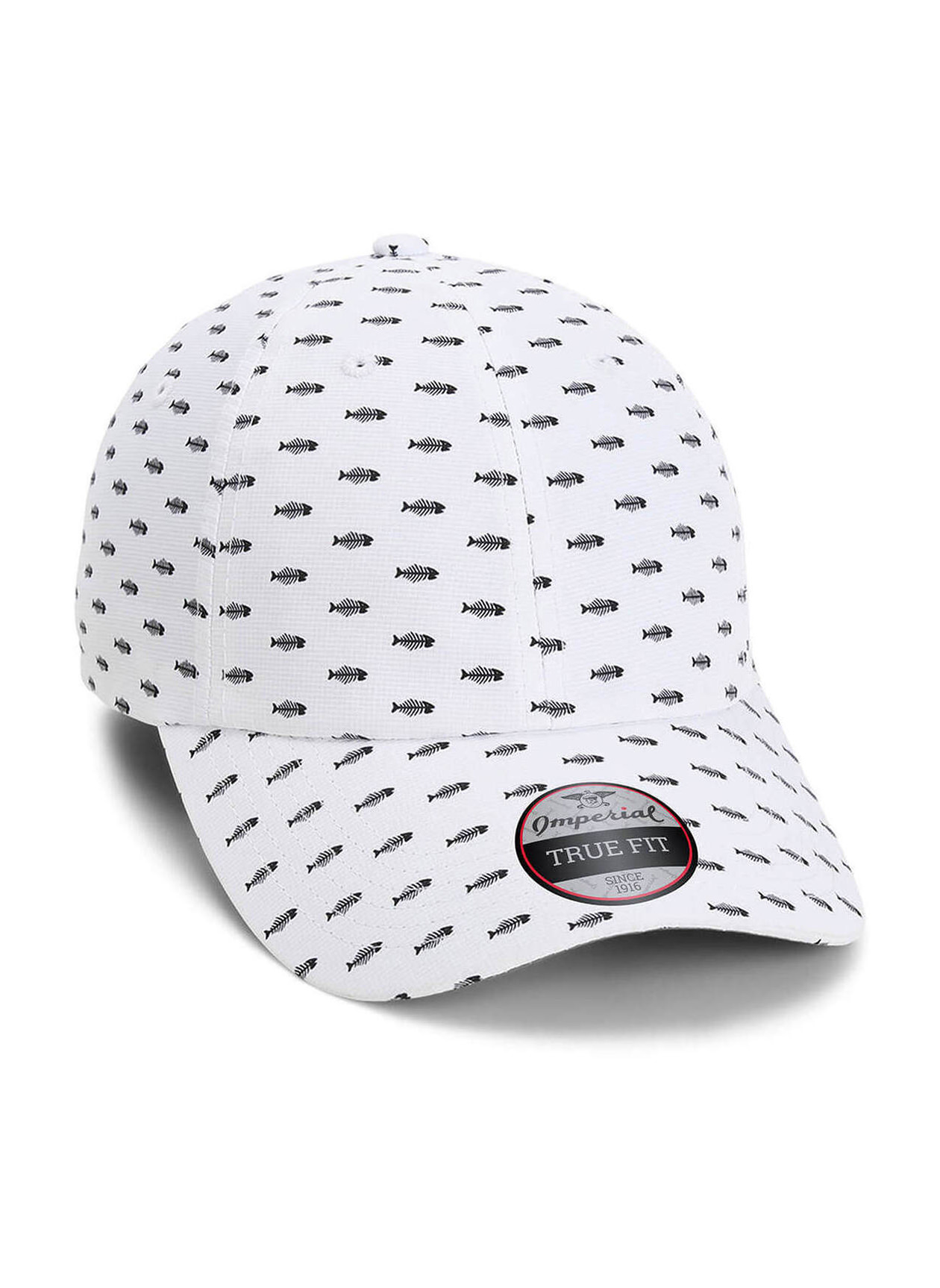 Imperial White / Black Bonefish The Alter Ego Pattered Performance Hat