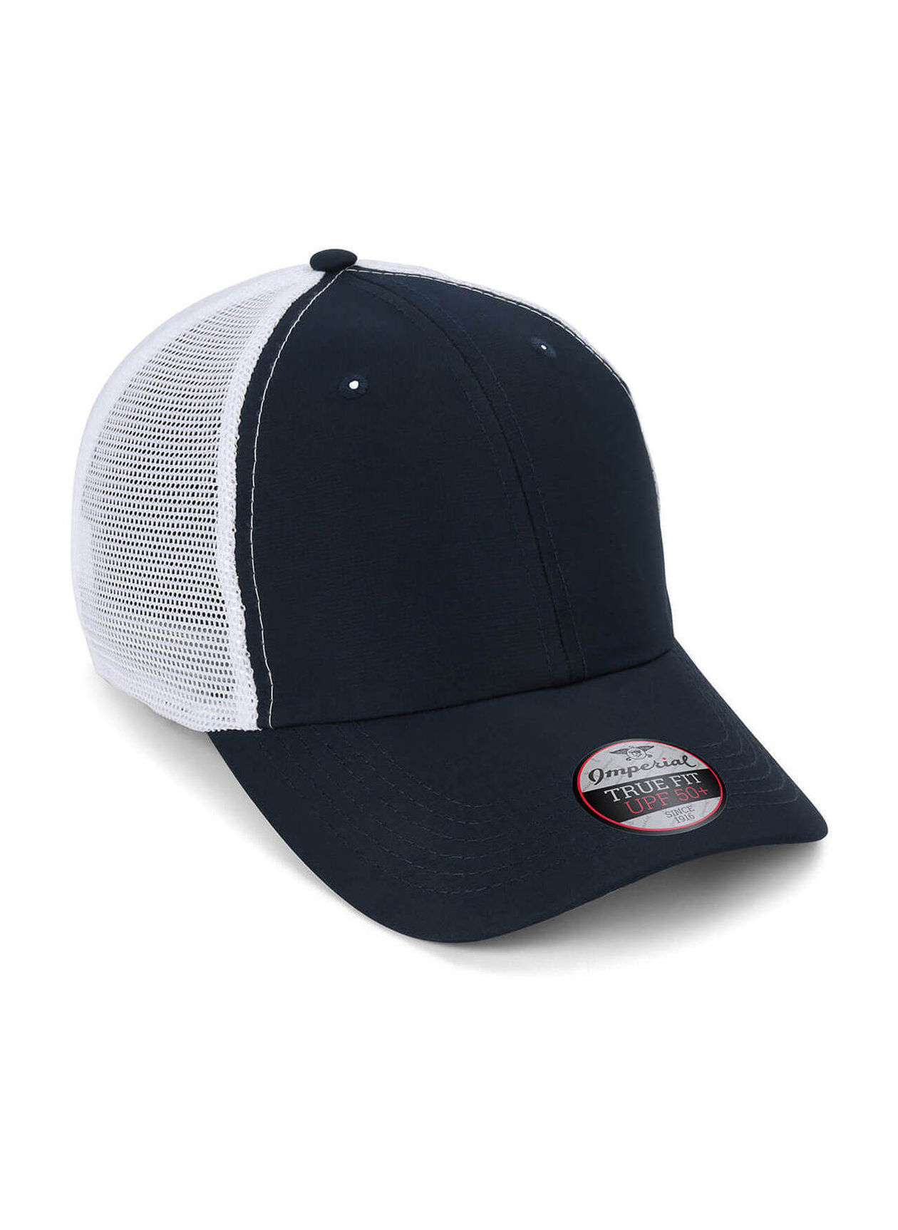 Imperial True Navy / White Structured Performance Meshback Hat