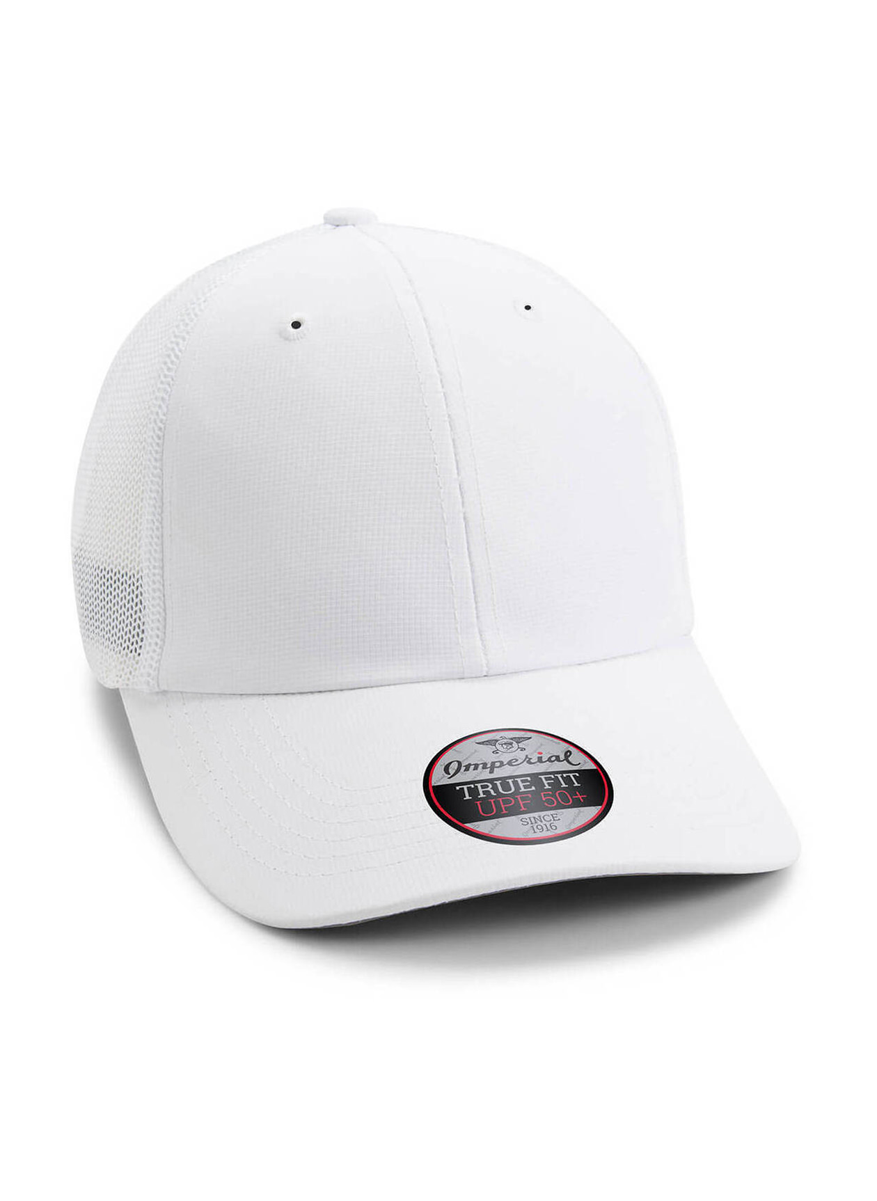 Imperial White Structured Performance Meshback Hat
