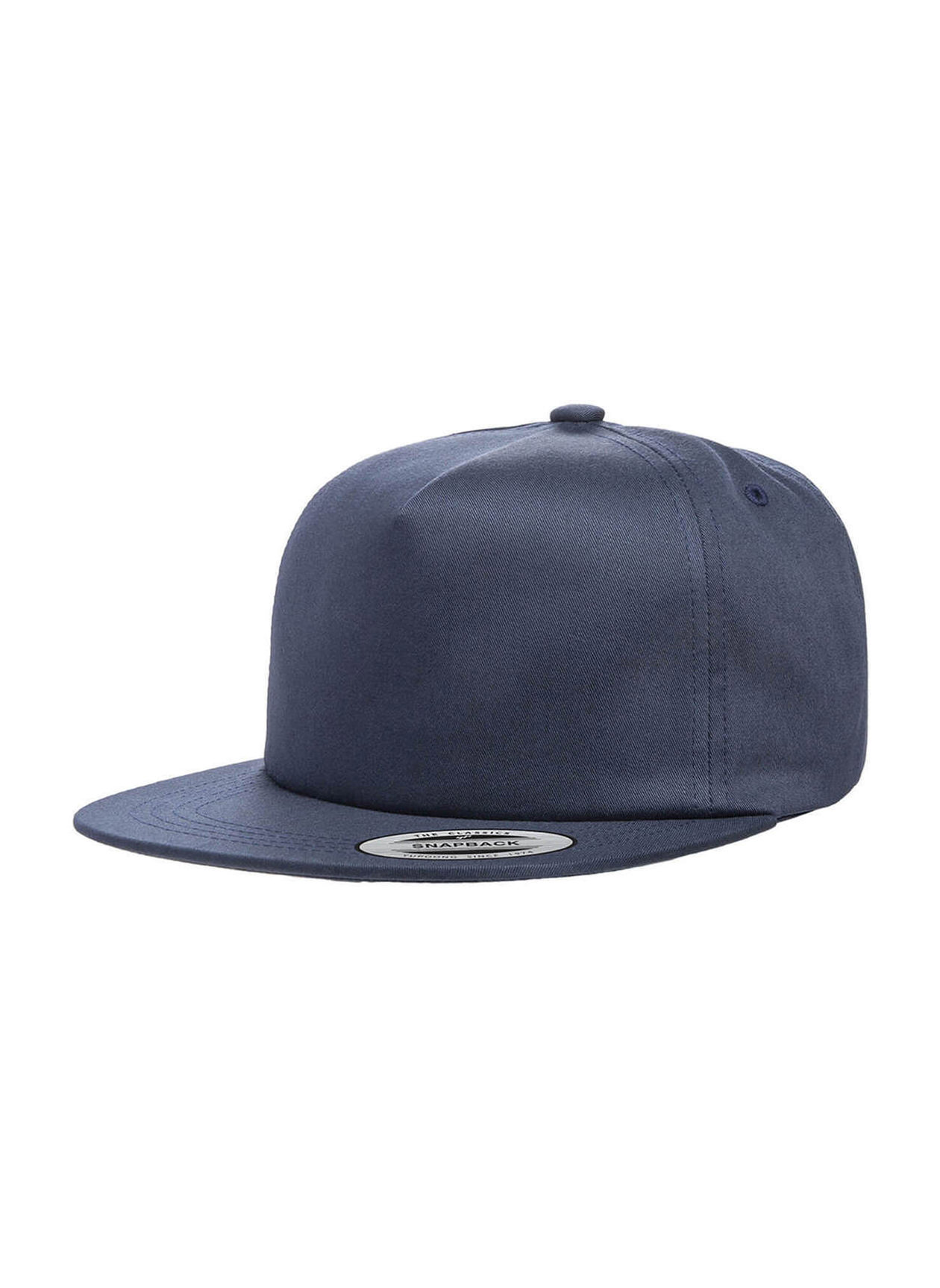 Yupoong Navy Unstructured 5-Panel Snapback Hat