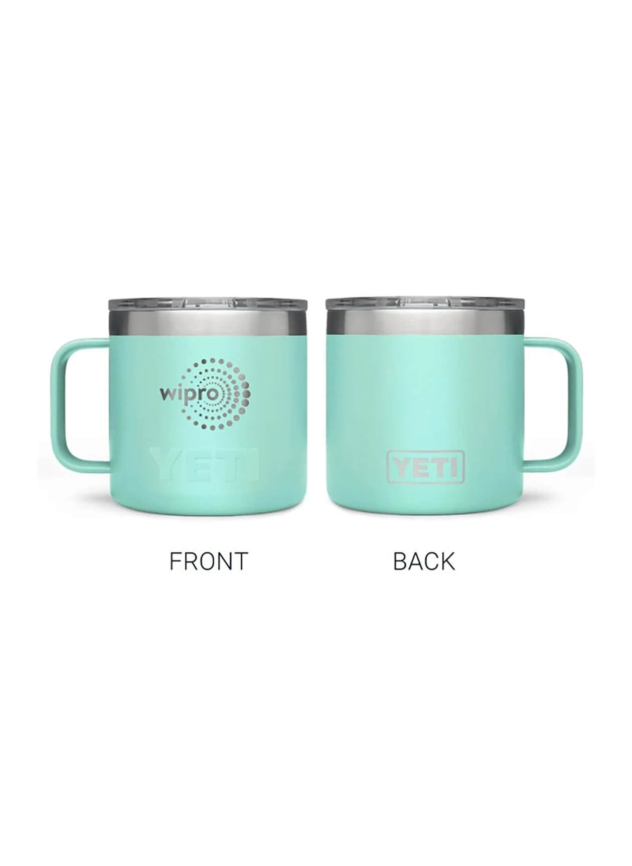 Custom YETI Seafoam Rambler 14 oz Mug