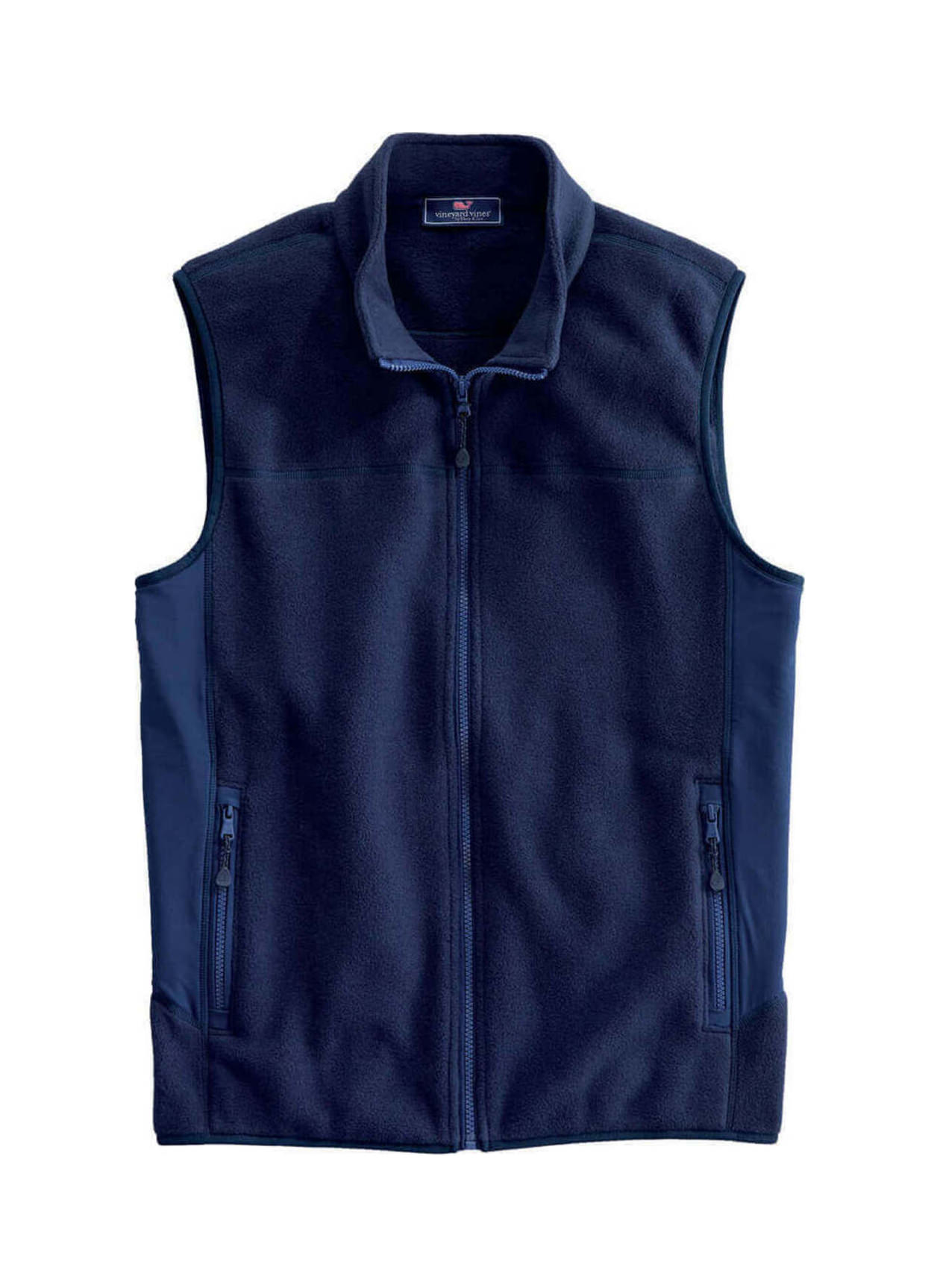 Shop Mens Mountain Sweater Fleece Vest - Buffalo Bills at vineyard vines