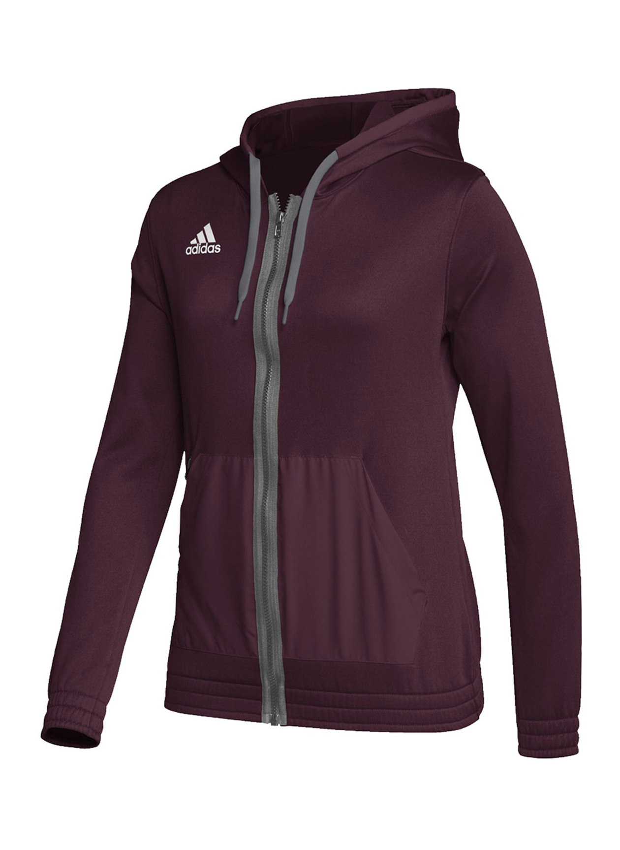 adidas Colorblock Full-Zip Hoodie - Purple