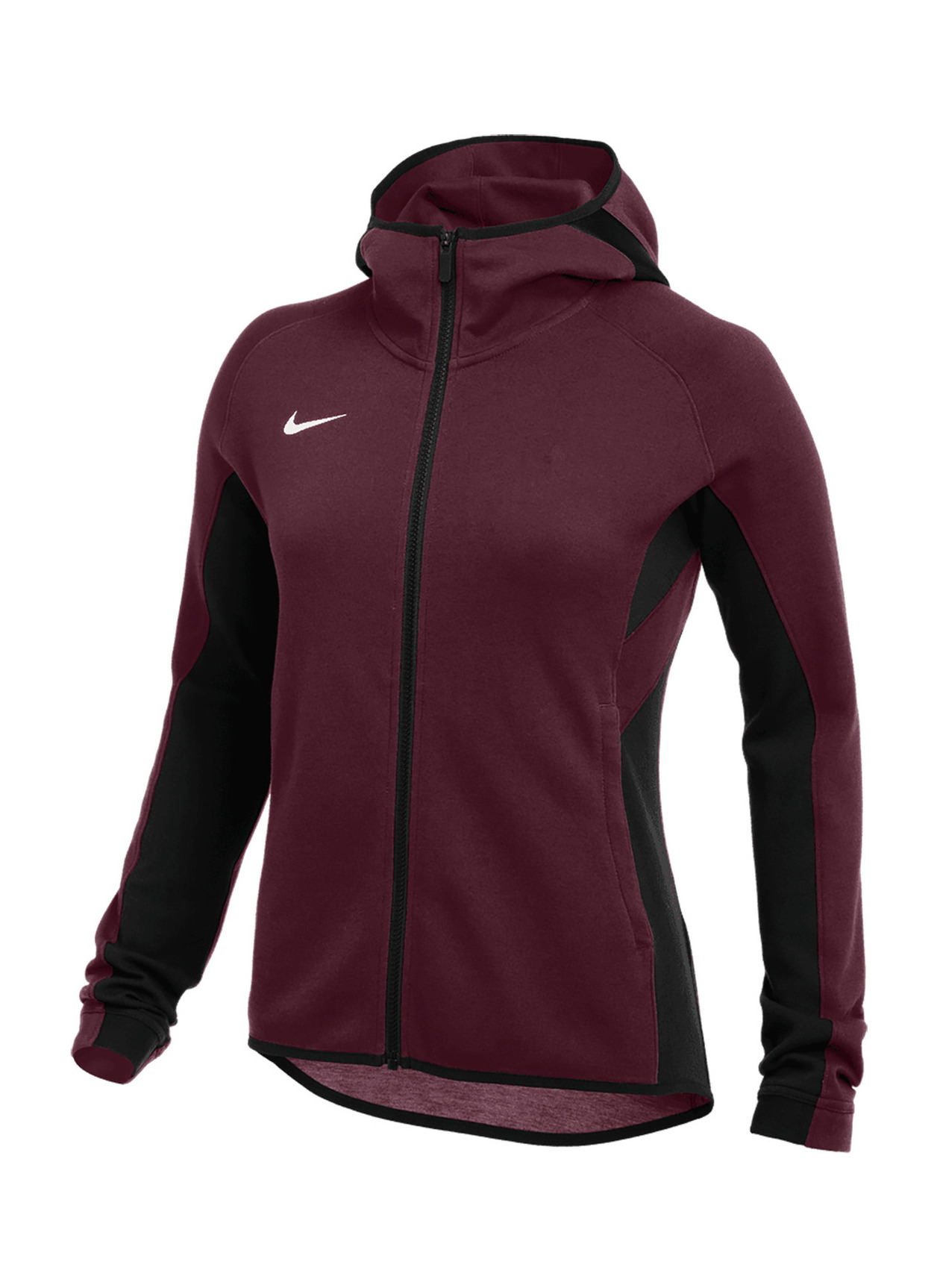 Nike Women's Therma-FIT Full-Zip Hoodie Black/Light Soft Pink / XS