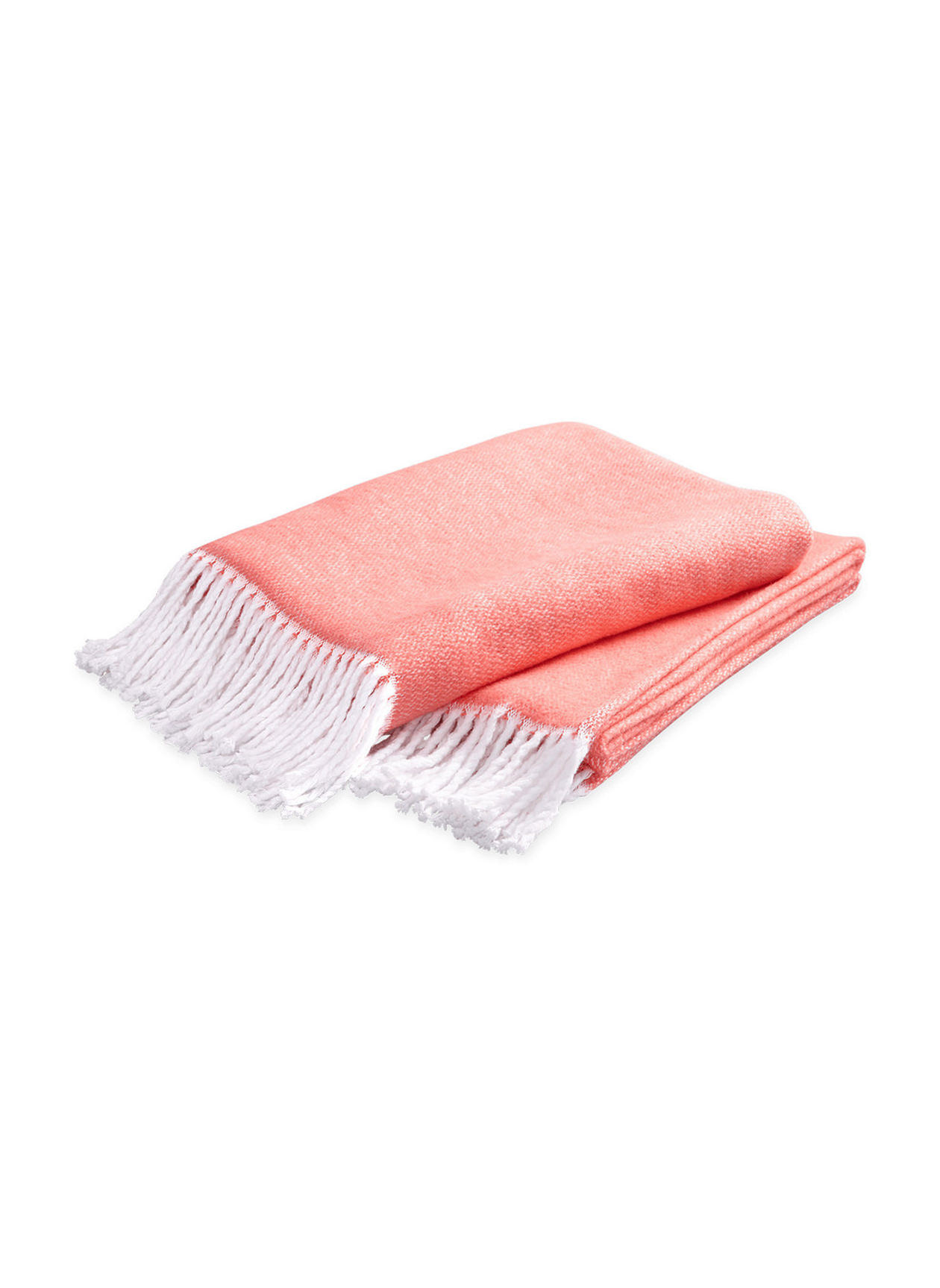 Coral colored throw discount blanket