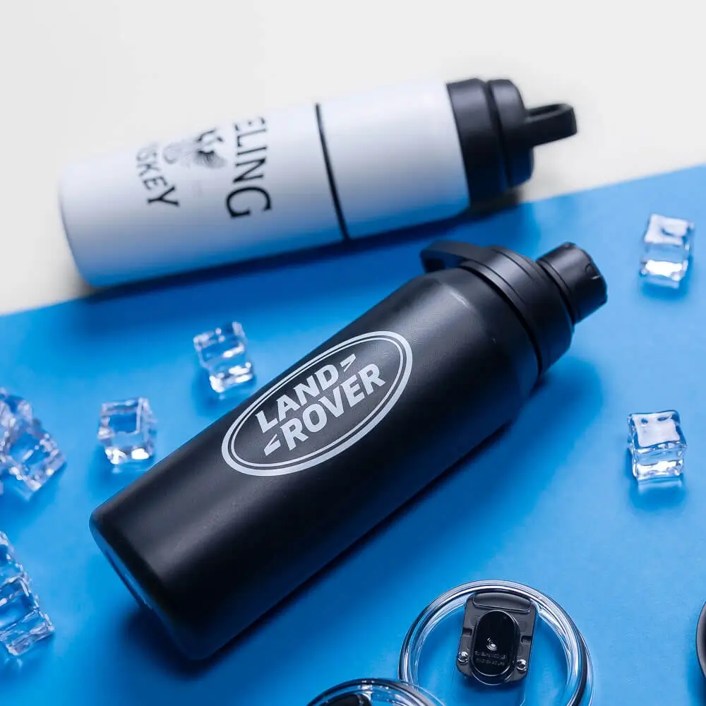 Custom Water Bottles. Custom Made Tumblers. Company Logo Water Bottles. Customized Drinkware.