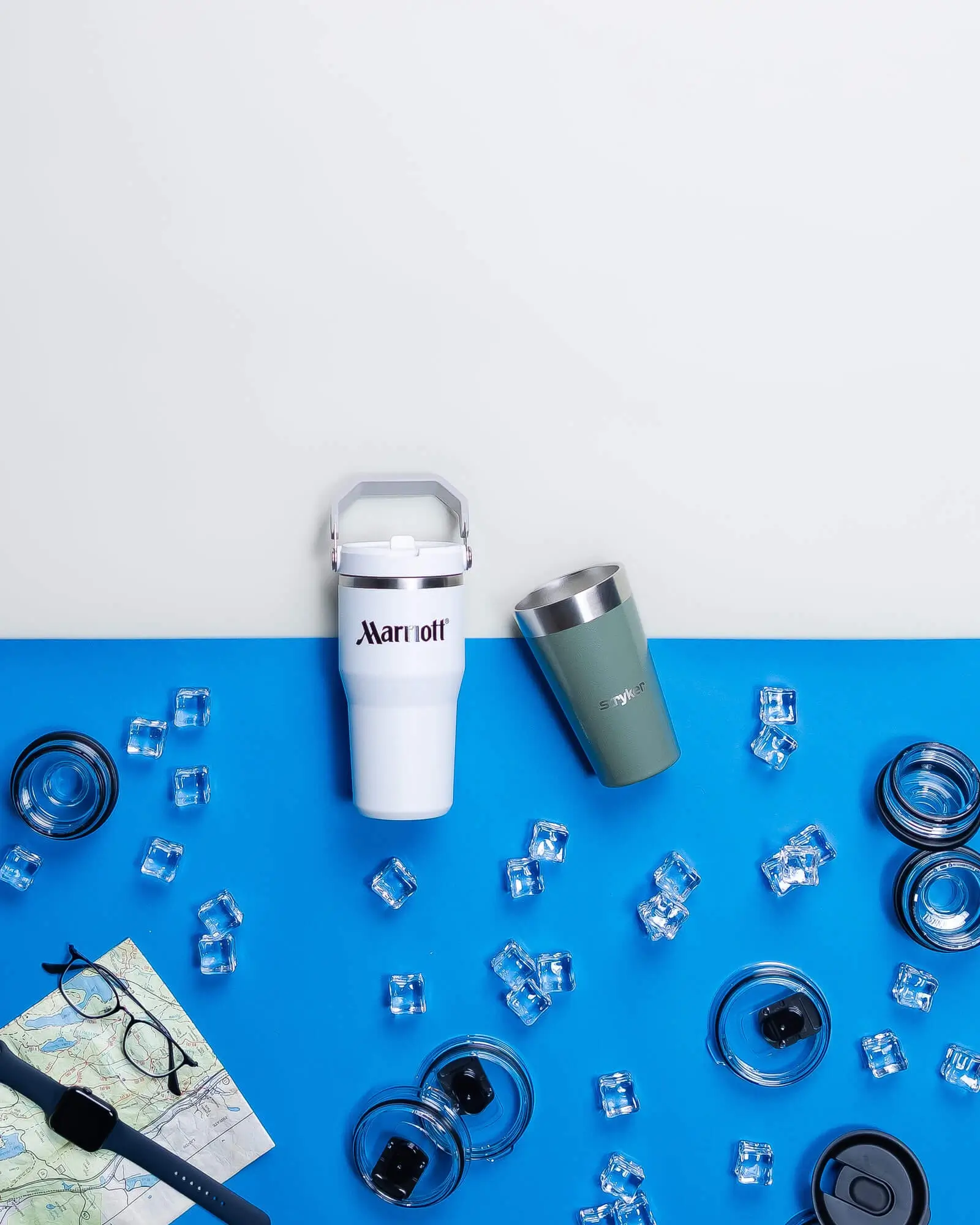 Custom MiiR Premium Drinkware. Custom MiiR. 12 oz Cup. Water Tumbler With Straw.