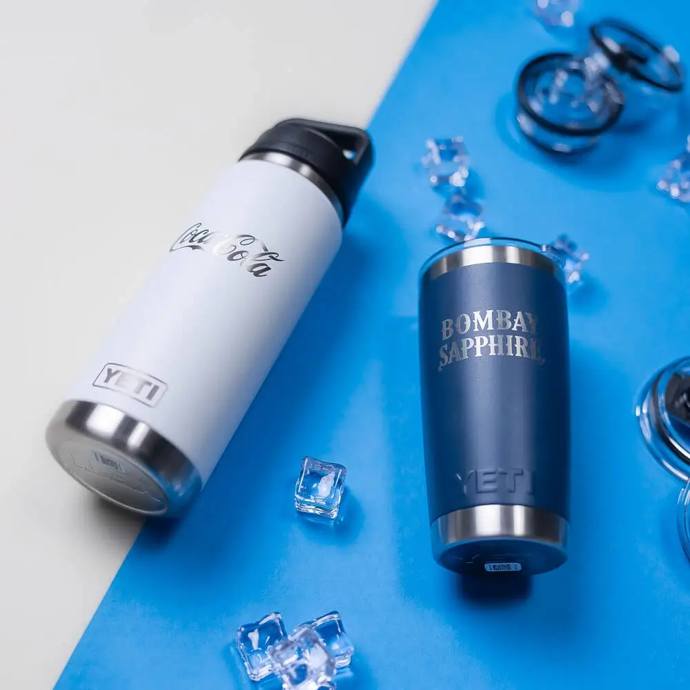 YETI custom employee gifts. YETI personalized tumbler. Custom YETI rambler. Corporate swag.