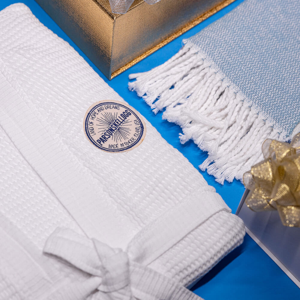 Matouk Custom Logo Luxury Gifts. Monogrammed Towels. Personalized Beach Towels. Custom Beach Towels.