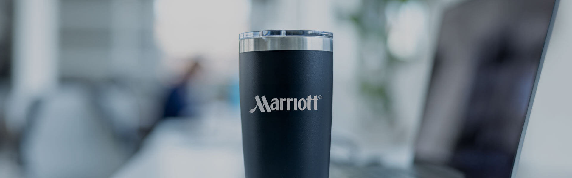 Stay hydrated in and out of the office with custom cups, tumblers, mugs & more.