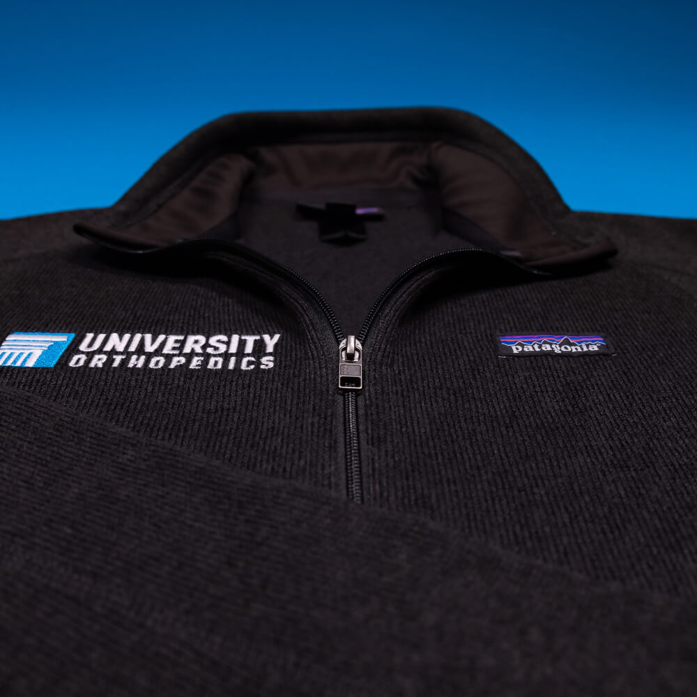 Custom full-zip jackets. Embroidered shirts and apparel. Custom Patagonia.