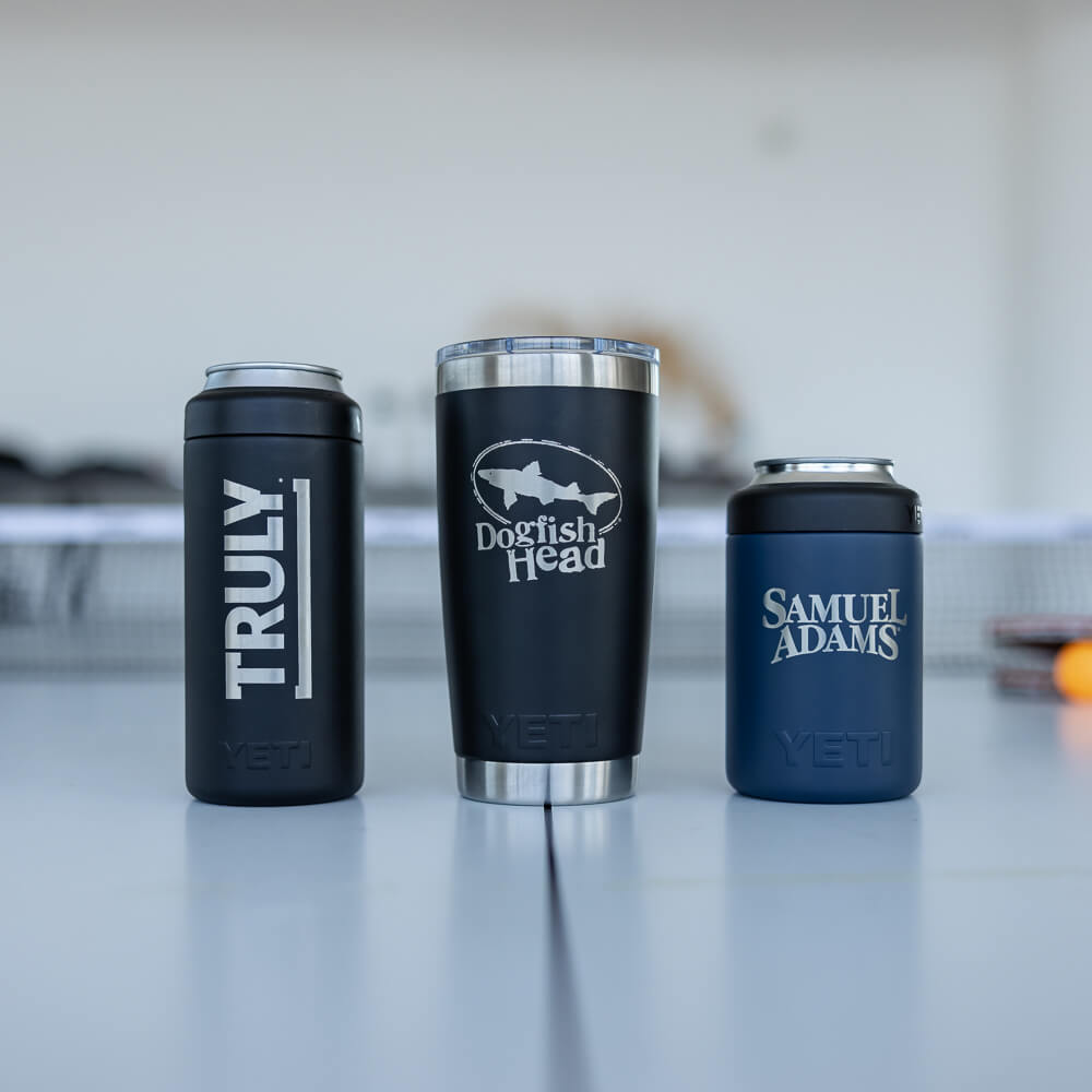 YETI custom employee gifts. YETI personalized tumbler. Custom YETI rambler. Corporate swag.