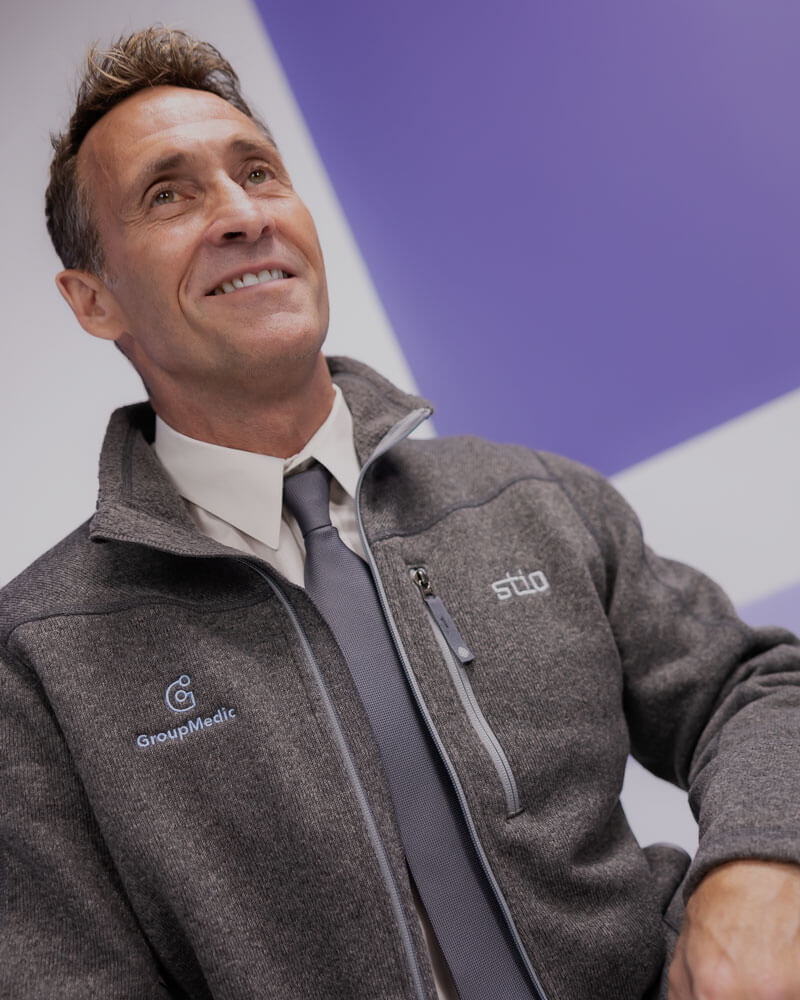 Embroidered Stio jackets and medical clothing for everyone at your healthcare facility. 