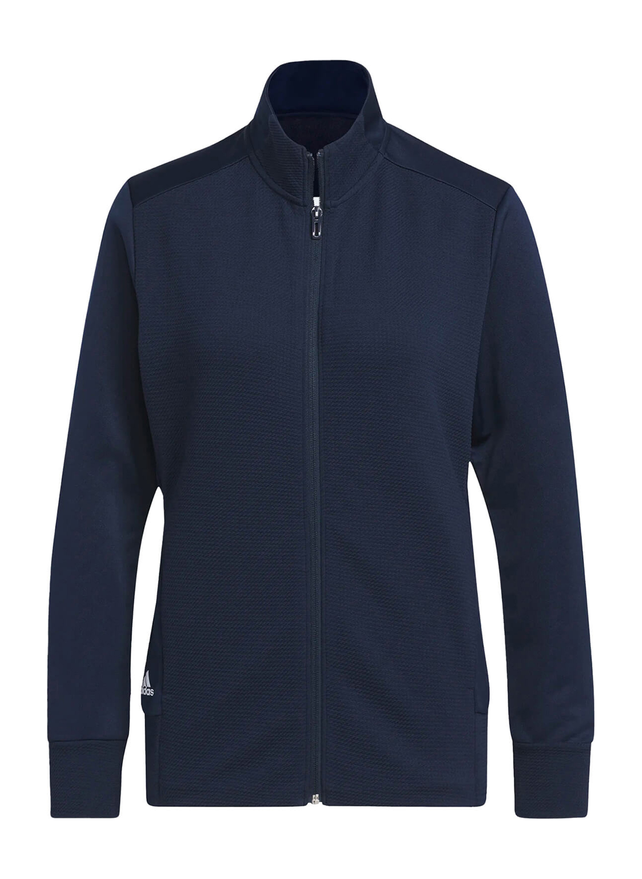 Branded Adidas Women's Collegiate Navy Golf Textured Jacket Custom Jacket